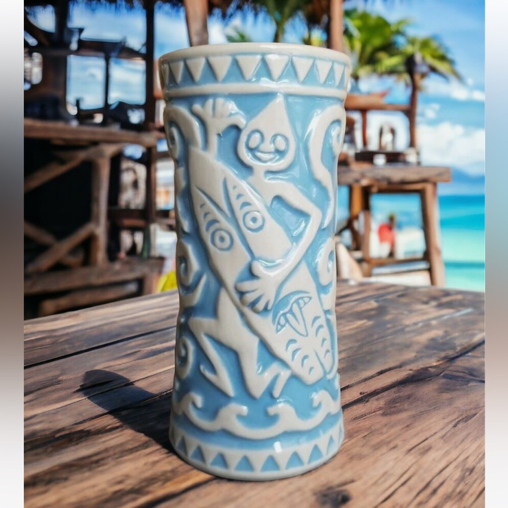 NIB Trader Sam's Tangaroa Surfboard Tiki Mug